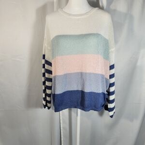 Eesome Pastel Striped Women's Sweater